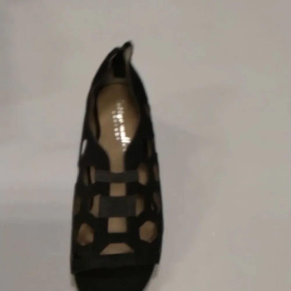 Bettye Muller Black Cutout Heels